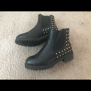 rockstud studded ankle boots